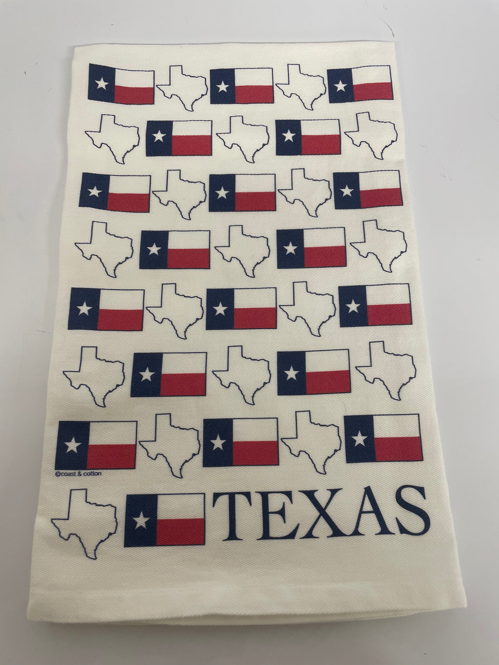 TX Flag & State Hand Towel