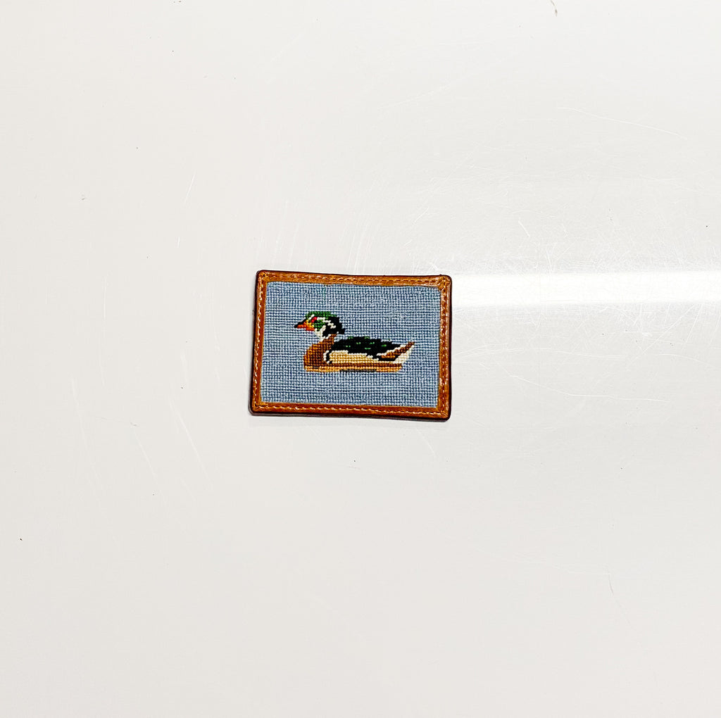 Duck Decoy Needlepoint Card Wallet