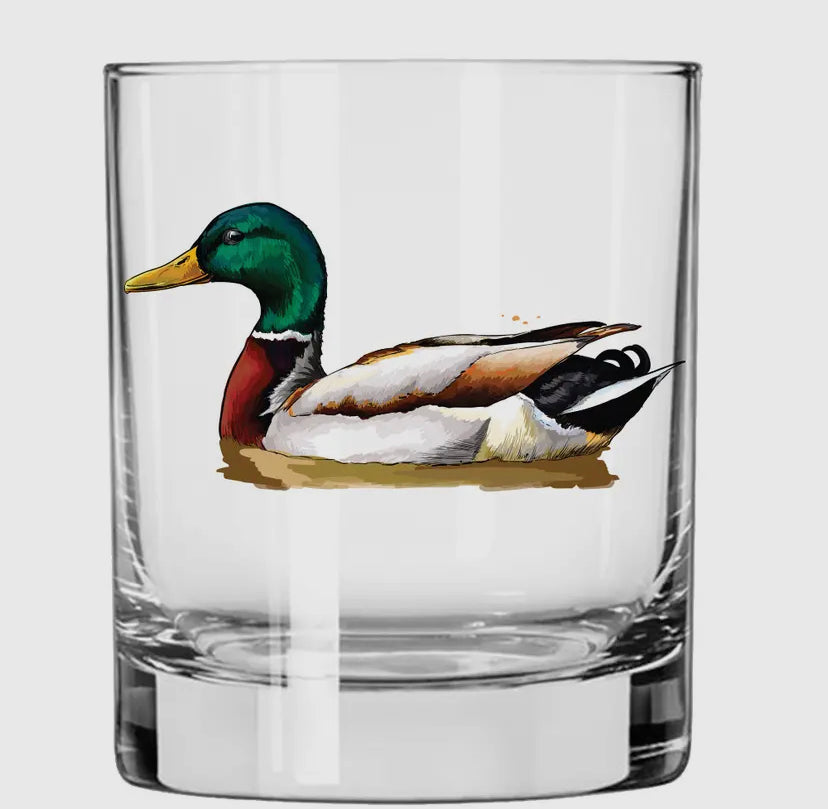 Mallard Duck Whiskey Glass