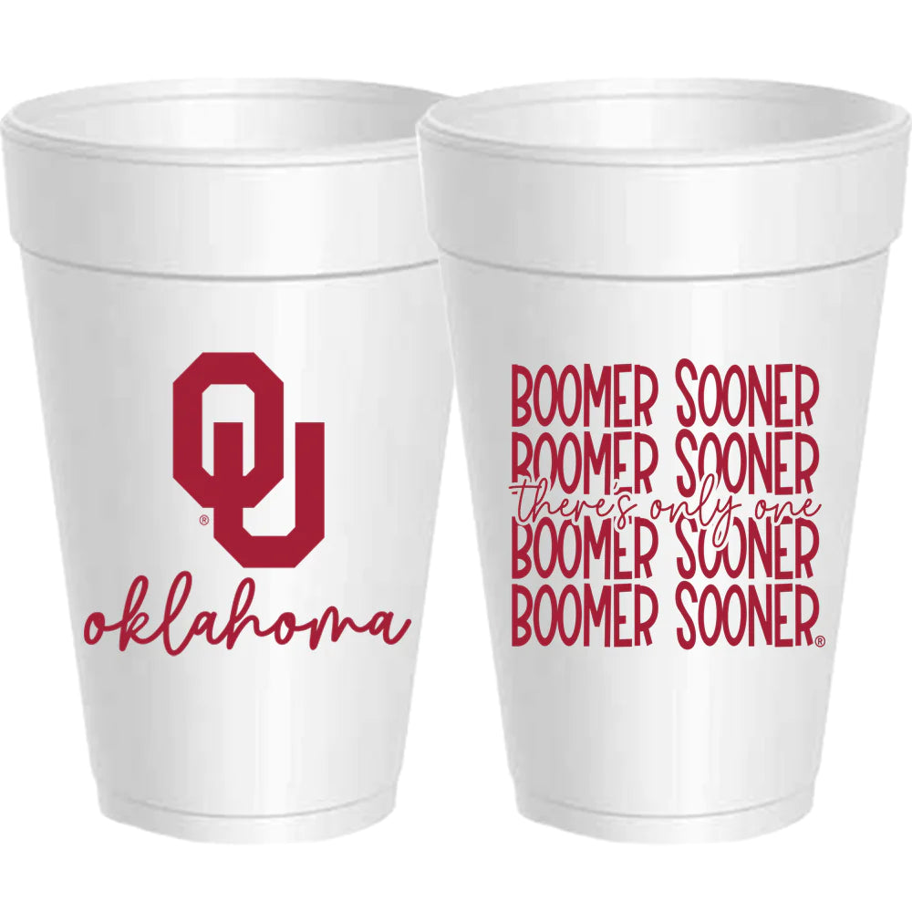 Oklahoma OU Mirror Cups