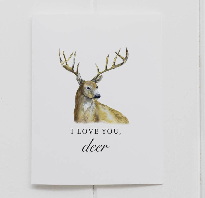I Love You Deer Card