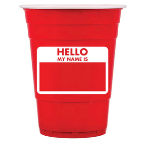 Hello My Name Is Solo Cups