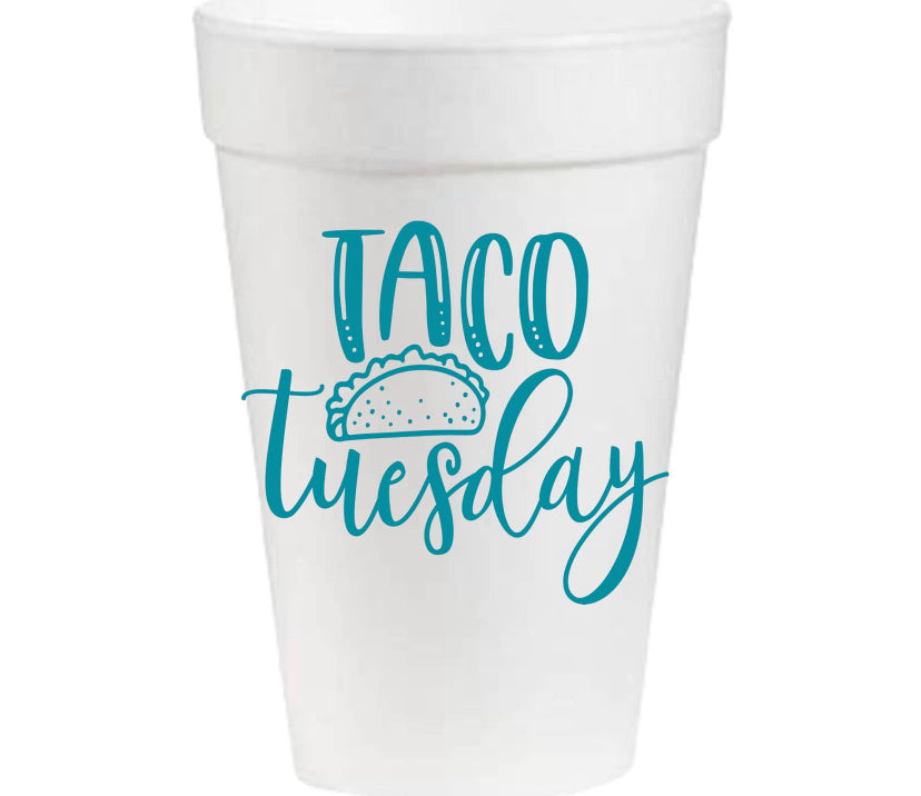Taco Tuesday Styrofoam Cup