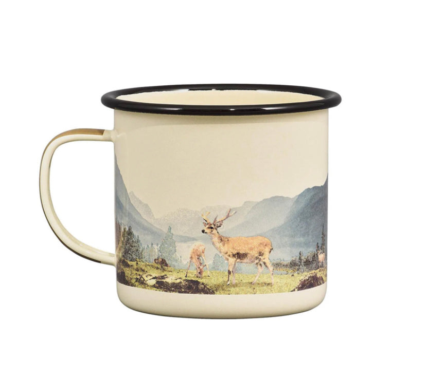 Deer Enamel Mug
