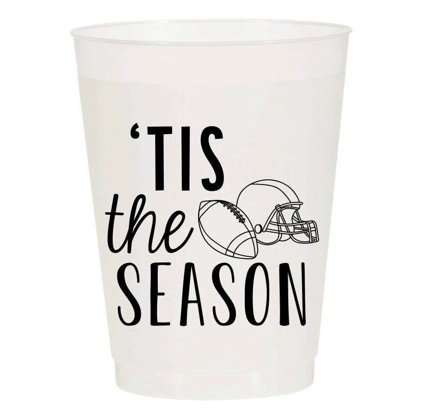 Football Tailgate Clear Cups