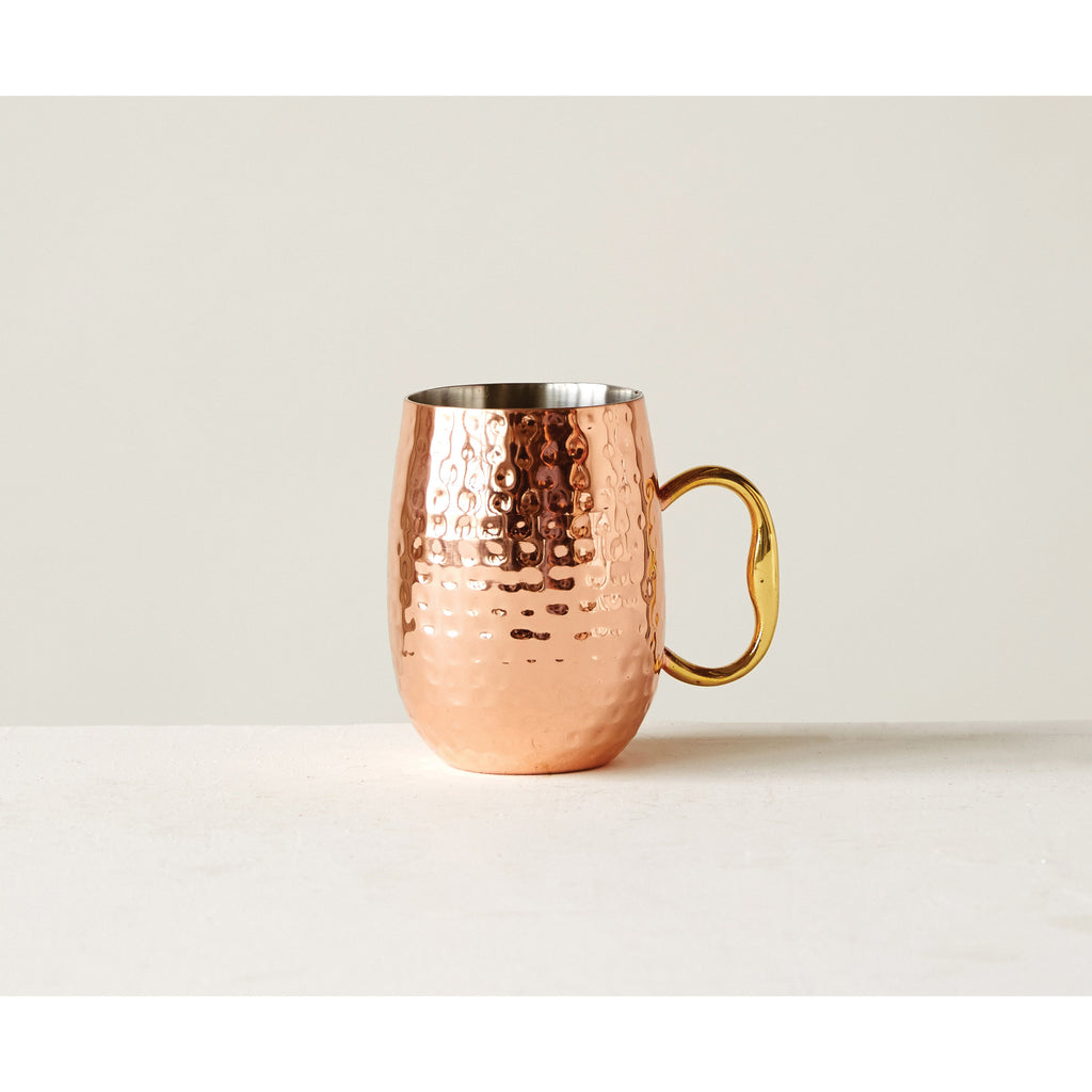 Moscow Mule Hammered Mugs