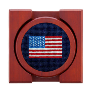 American Flag Coaster Set