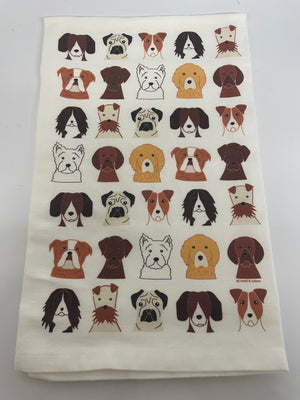 Dog Faces Hand Towel