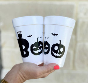 Boo Styrofoam Cups