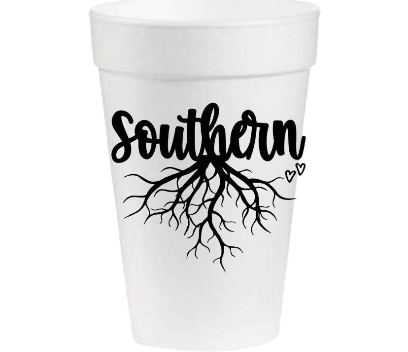 Southern Roots Styrofoam Cup